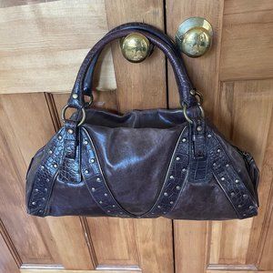 Via Spiga  two tone studded dome satchel